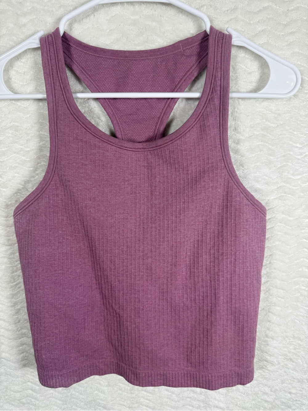 lululemon Ribbed Racerback Tank sports bra- Mauve Pink